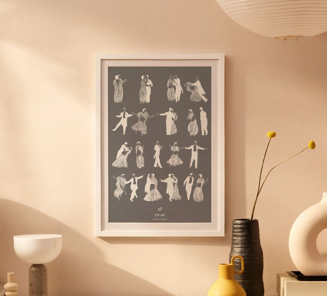 Top Hat - Cheek to Cheek poster da Niege Borges