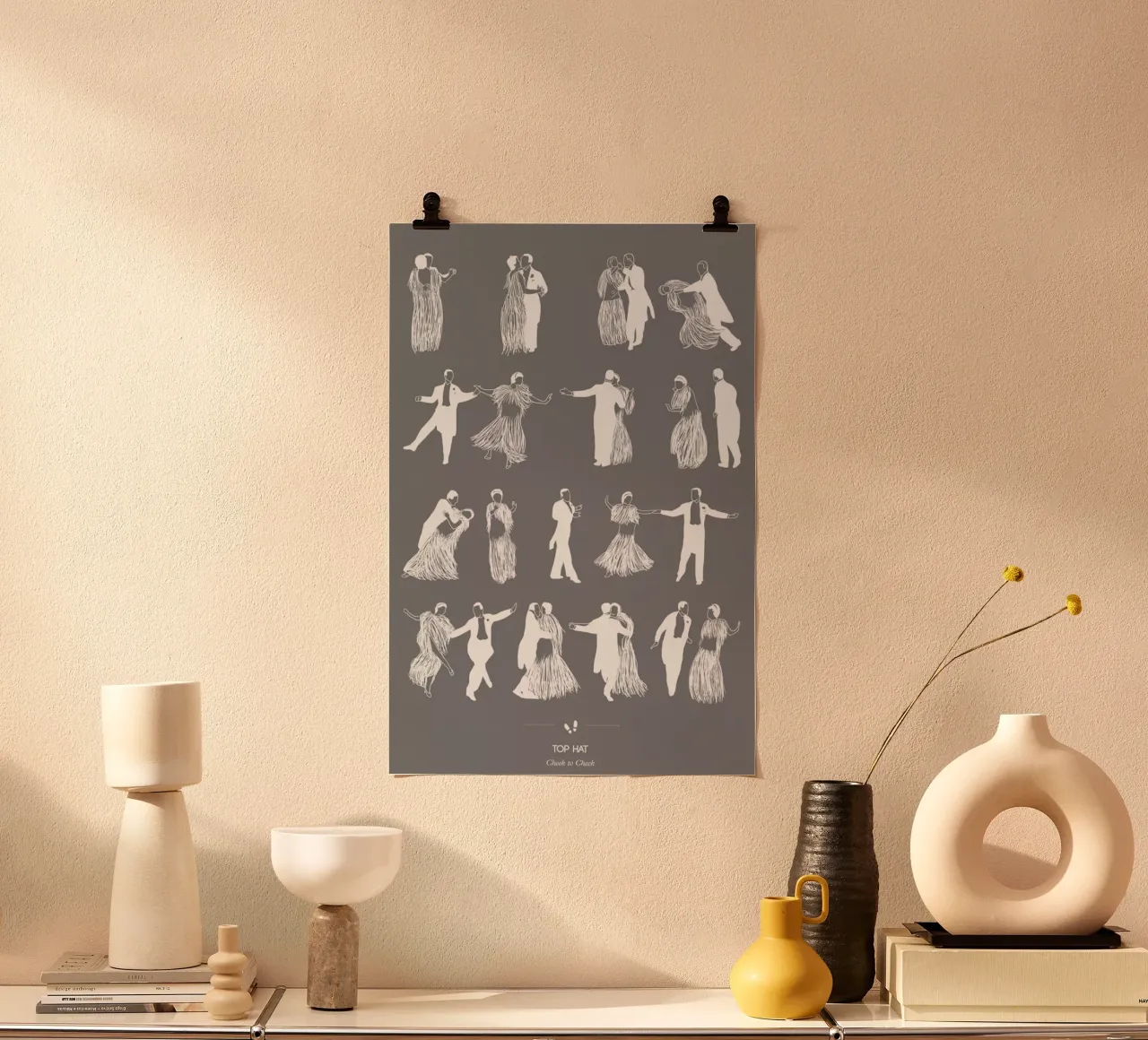 Top Hat - Cheek to Cheek carta hahnemühle da Niege Borges