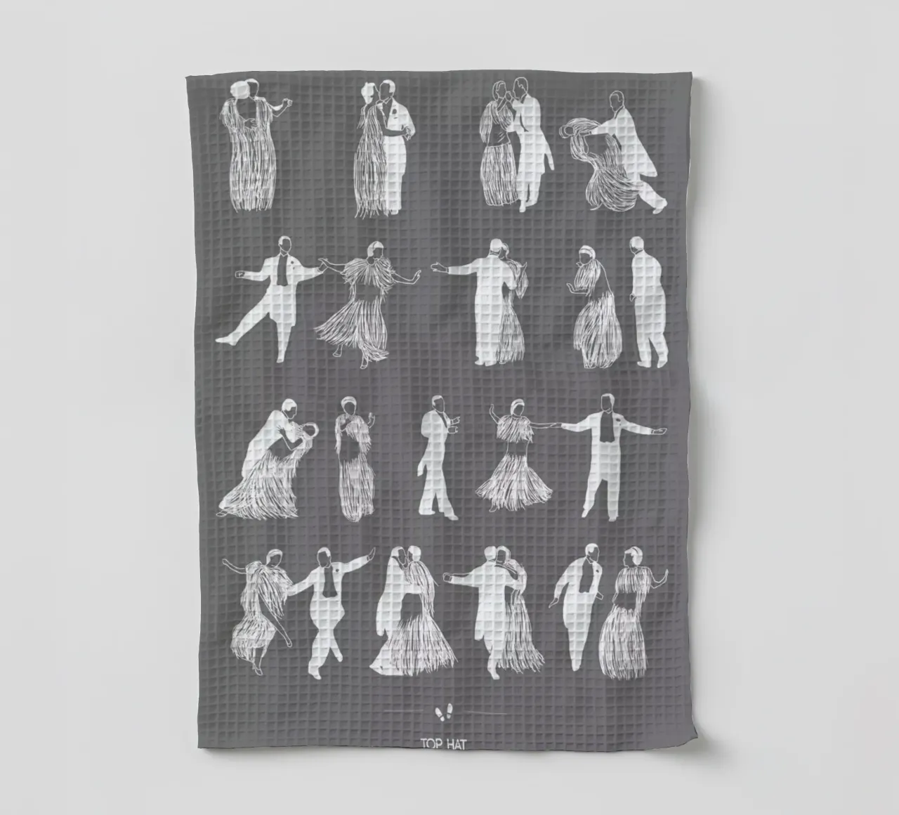 Top Hat - Cheek to Cheek canovaccio da cucina da Niege Borges