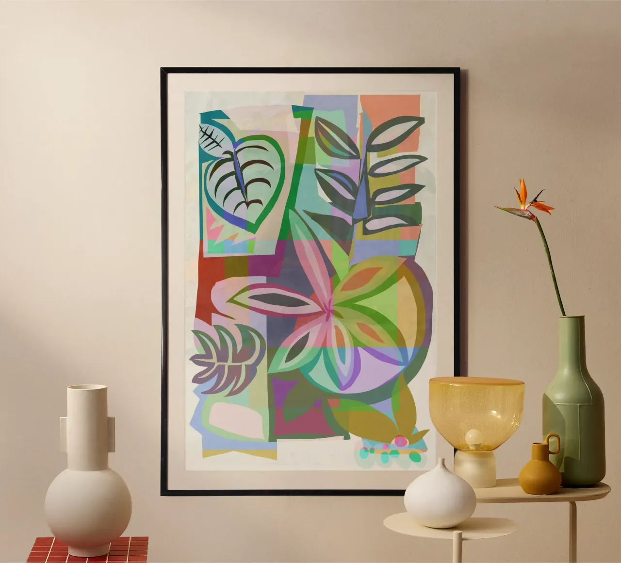 Paradiso tropicale poster con telaio in alluminio da Casa Cartissi