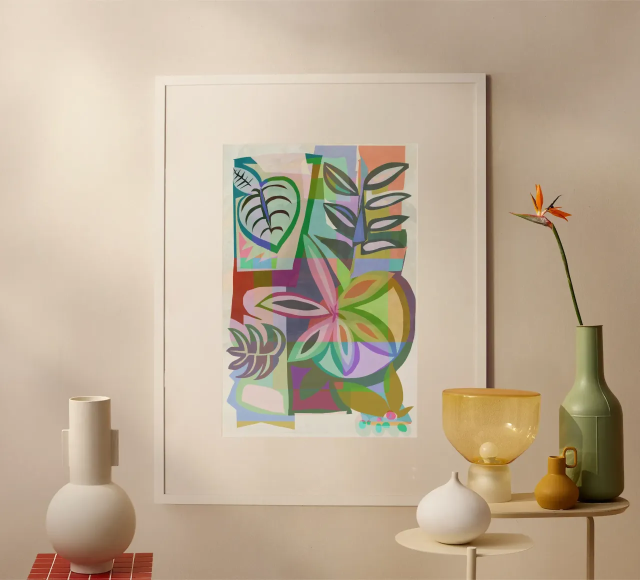 Paradiso tropicale poster con telaio in alluminio da Casa Cartissi