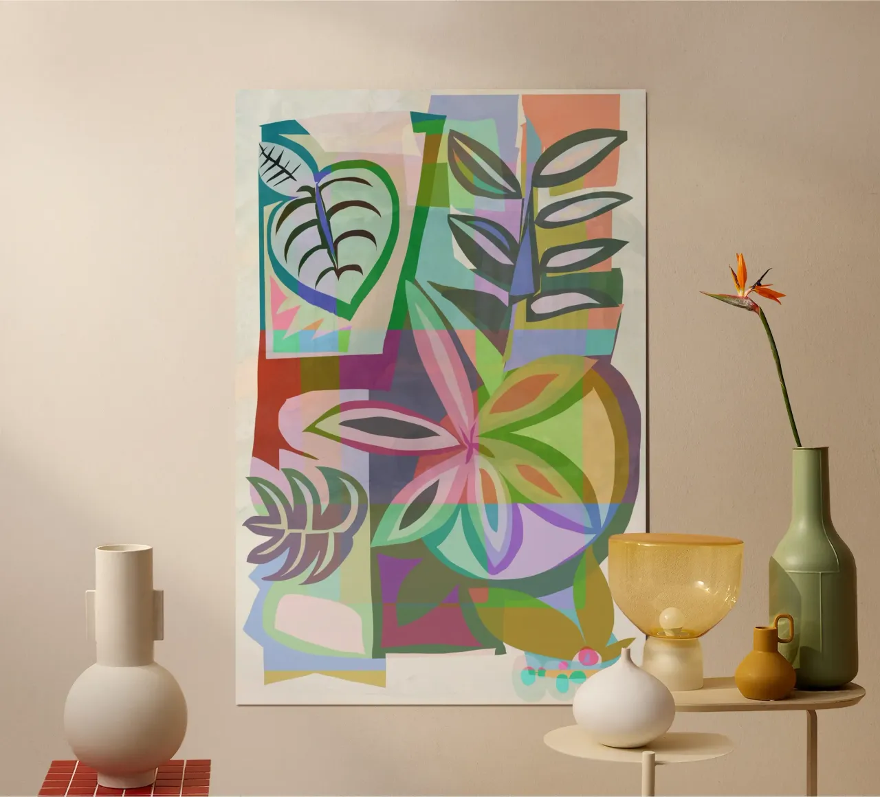 Paradiso tropicale poster con telaio in alluminio da Casa Cartissi