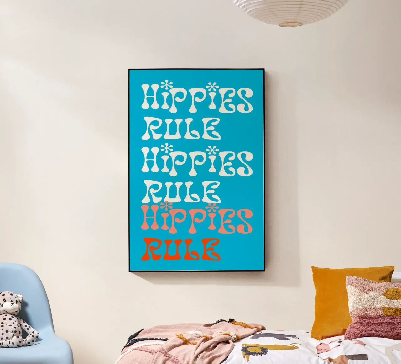 Hippies Rule plexiglass da Casa Cartissi