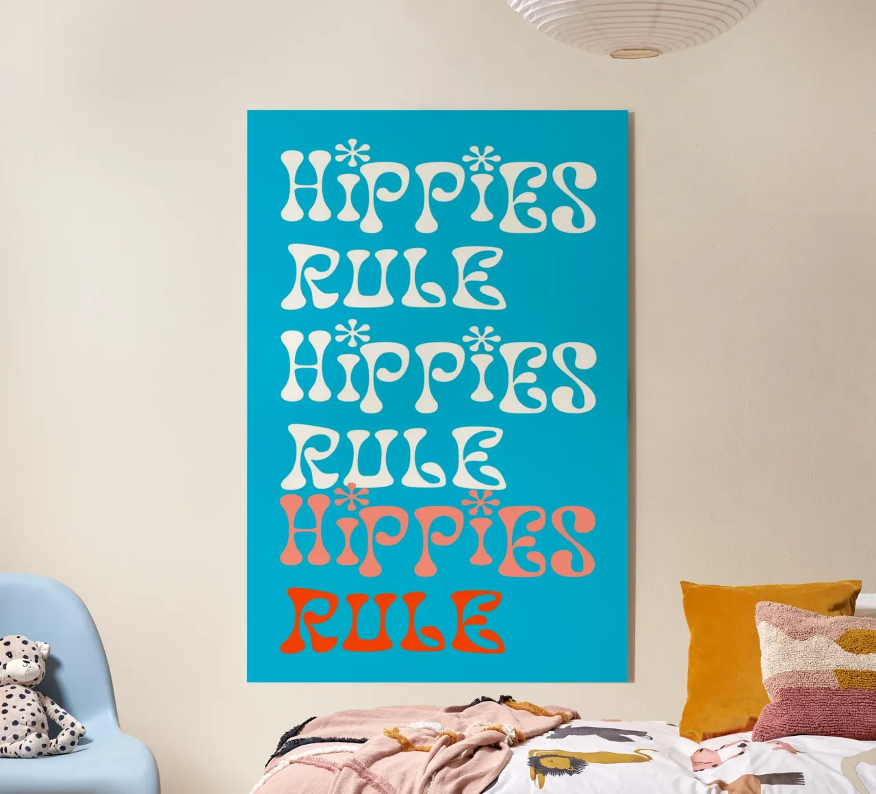 Hippies Rule plexiglass da Casa Cartissi