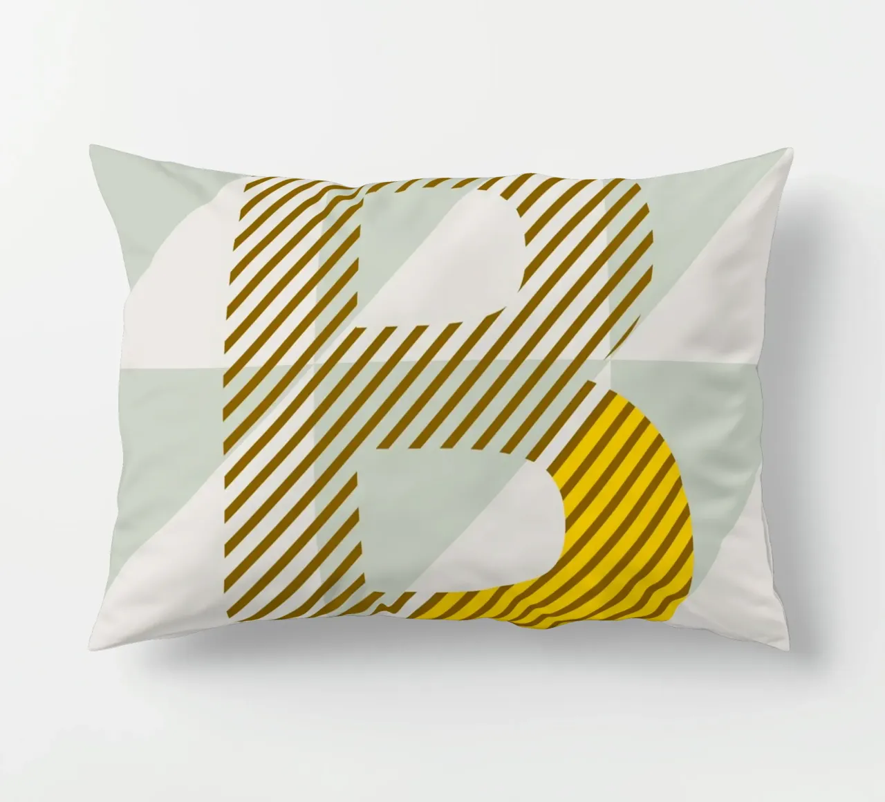 B Typeface Alphabet cuscino da lazydaypaper