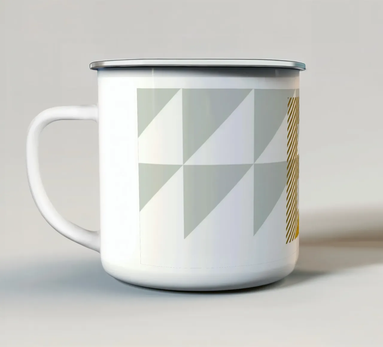 B Typeface Alphabet tazza in smalto da lazydaypaper