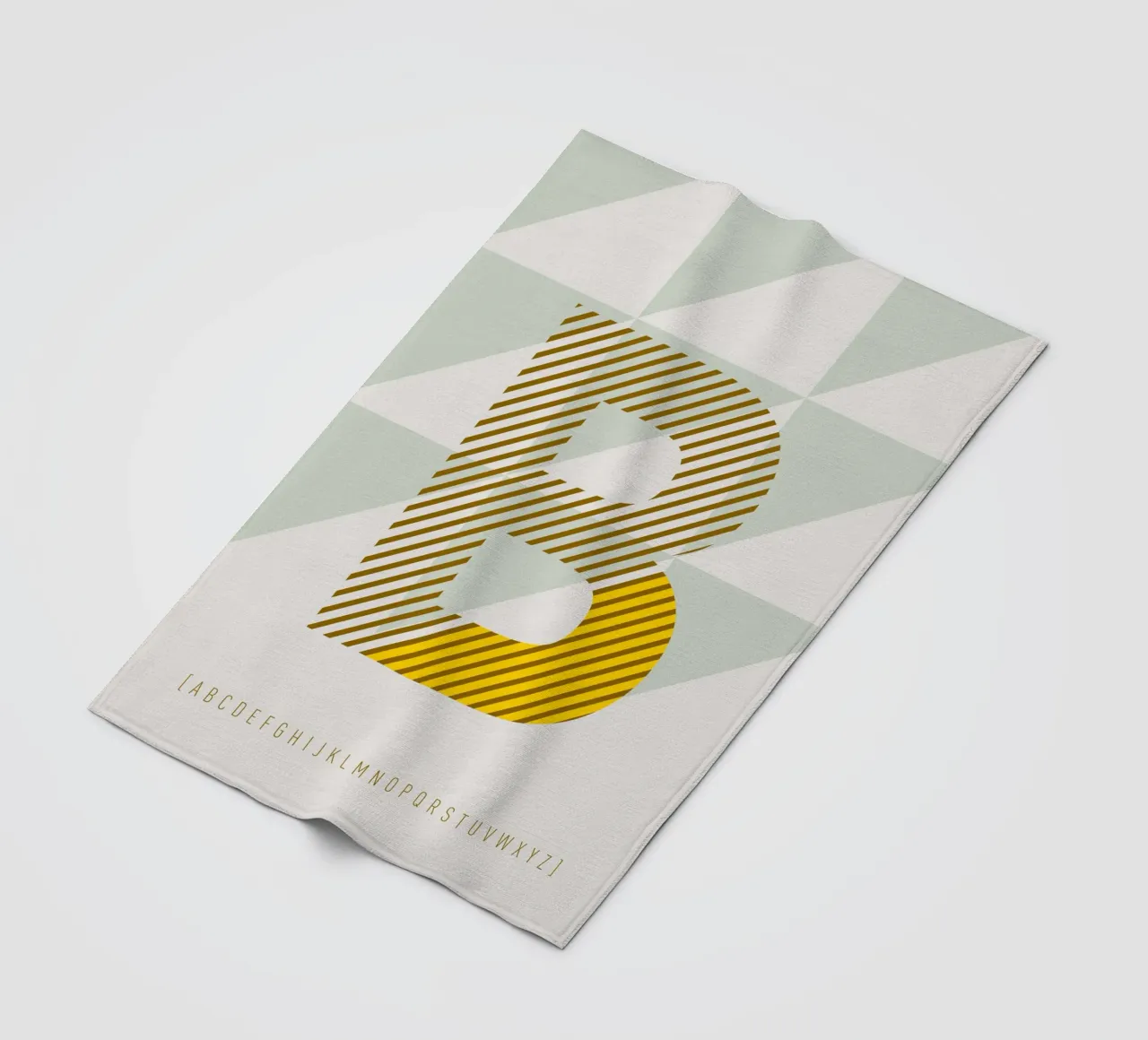 B Typeface Alphabet coperta in pile da lazydaypaper