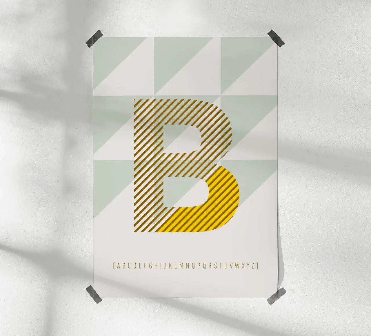 B Typeface Alphabet carta hahnemühle da lazydaypaper