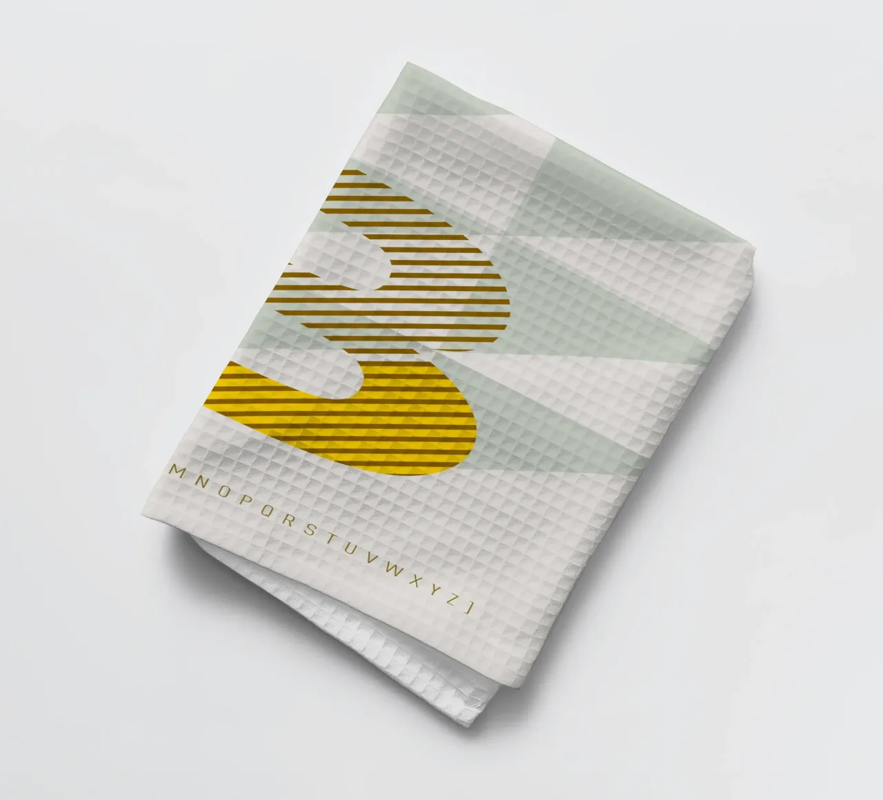 B Typeface Alphabet canovaccio da cucina da lazydaypaper