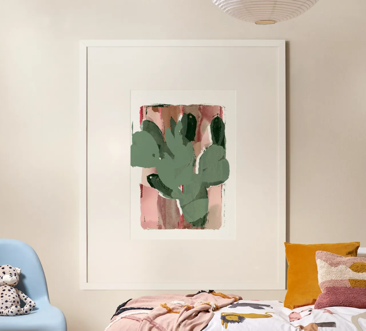 Cactus Green Pink 2 carta hahnemühle da Casa Cartissi