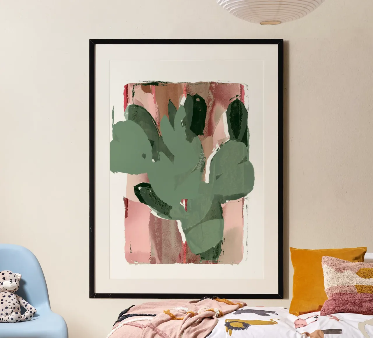 Cactus Green Pink 2 carta hahnemühle da Casa Cartissi