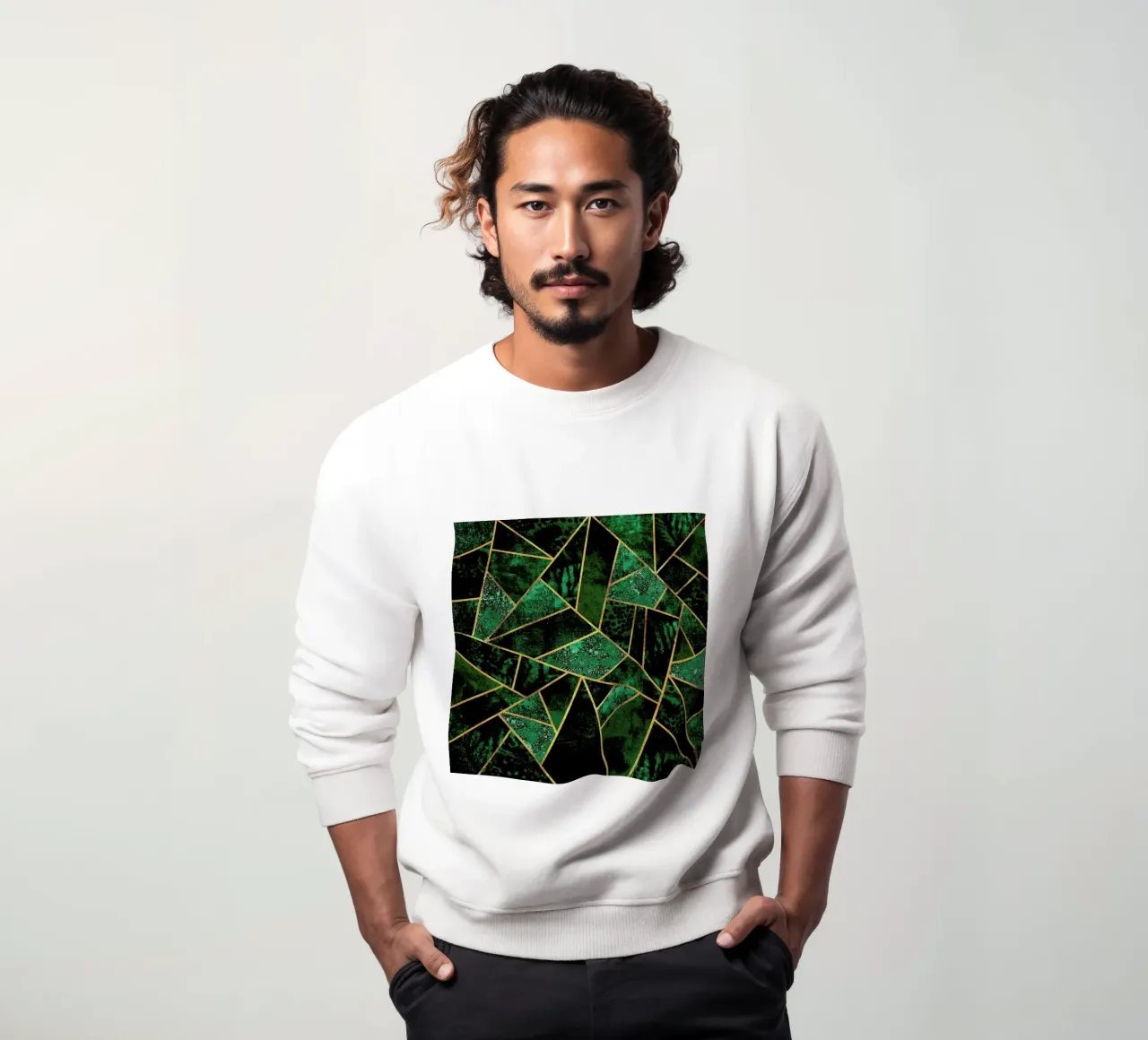 Deep Emerald Sweatshirt von Elisabeth Fredriksson