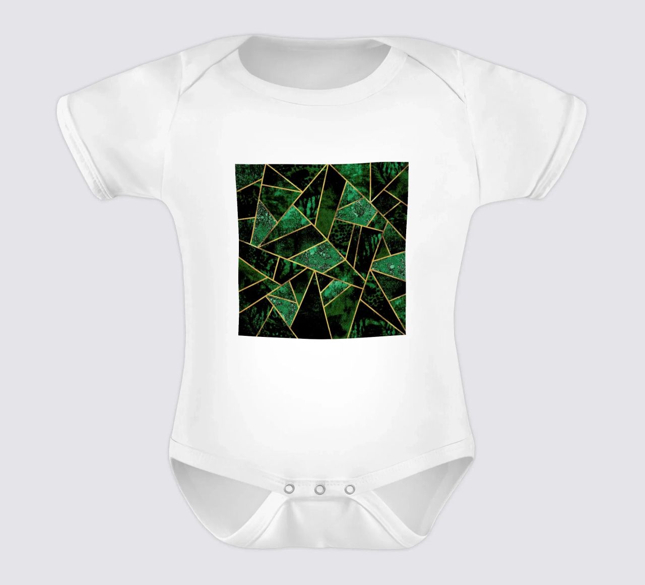 Deep Emerald body neonato maniche corte da Elisabeth Fredriksson