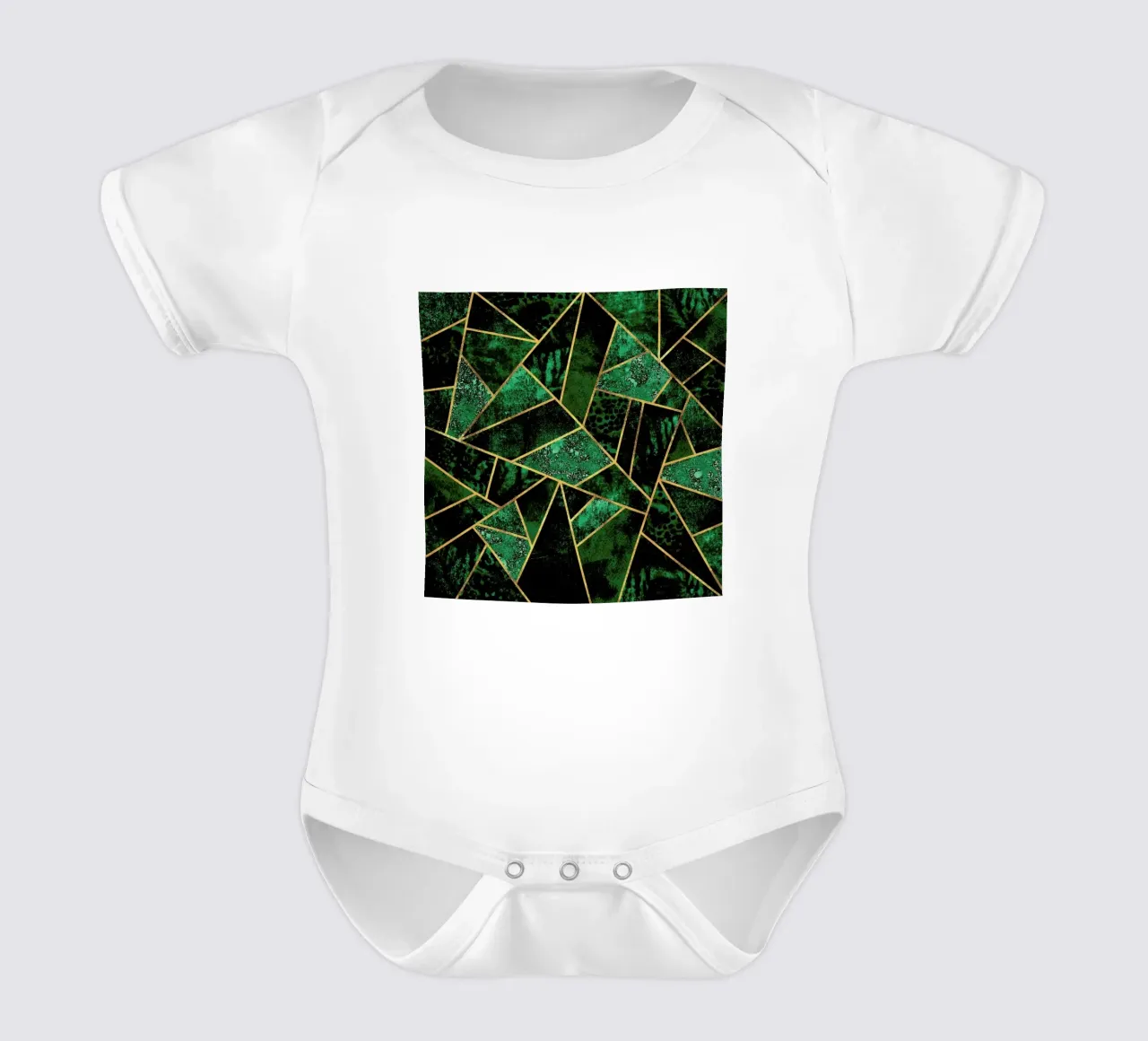 Deep Emerald body neonato maniche corte da Elisabeth Fredriksson