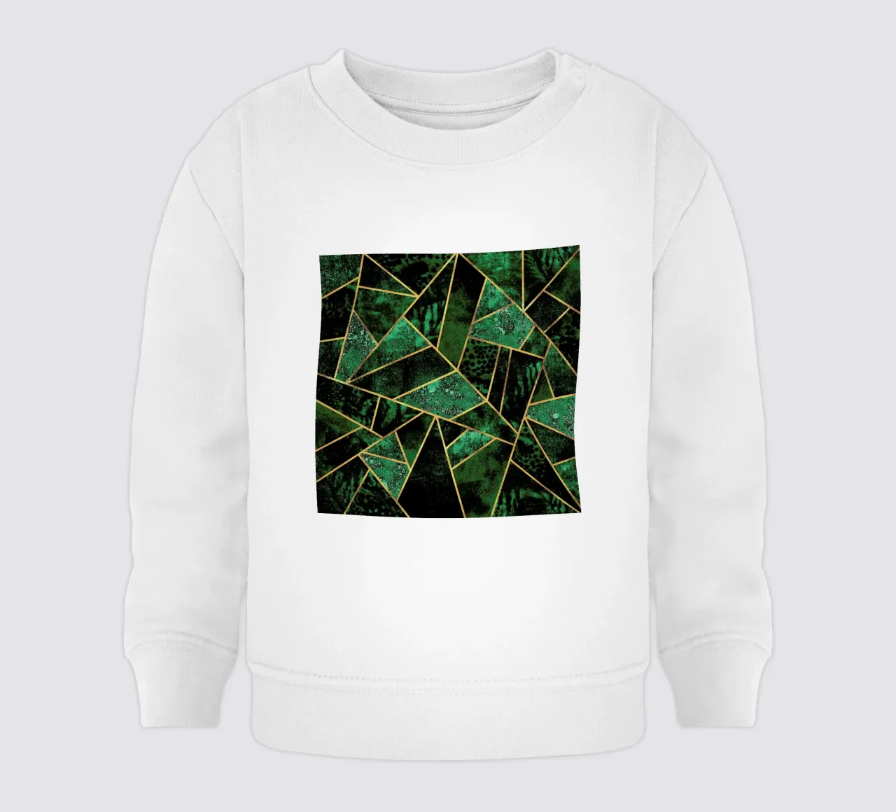 Deep Emerald baby sweatshirt by Elisabeth Fredriksson