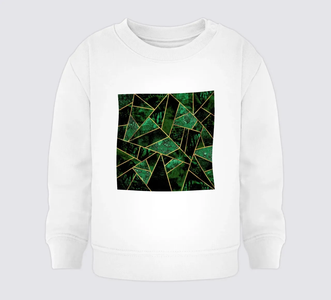 Deep Emerald Baby Sweatshirt von Elisabeth Fredriksson