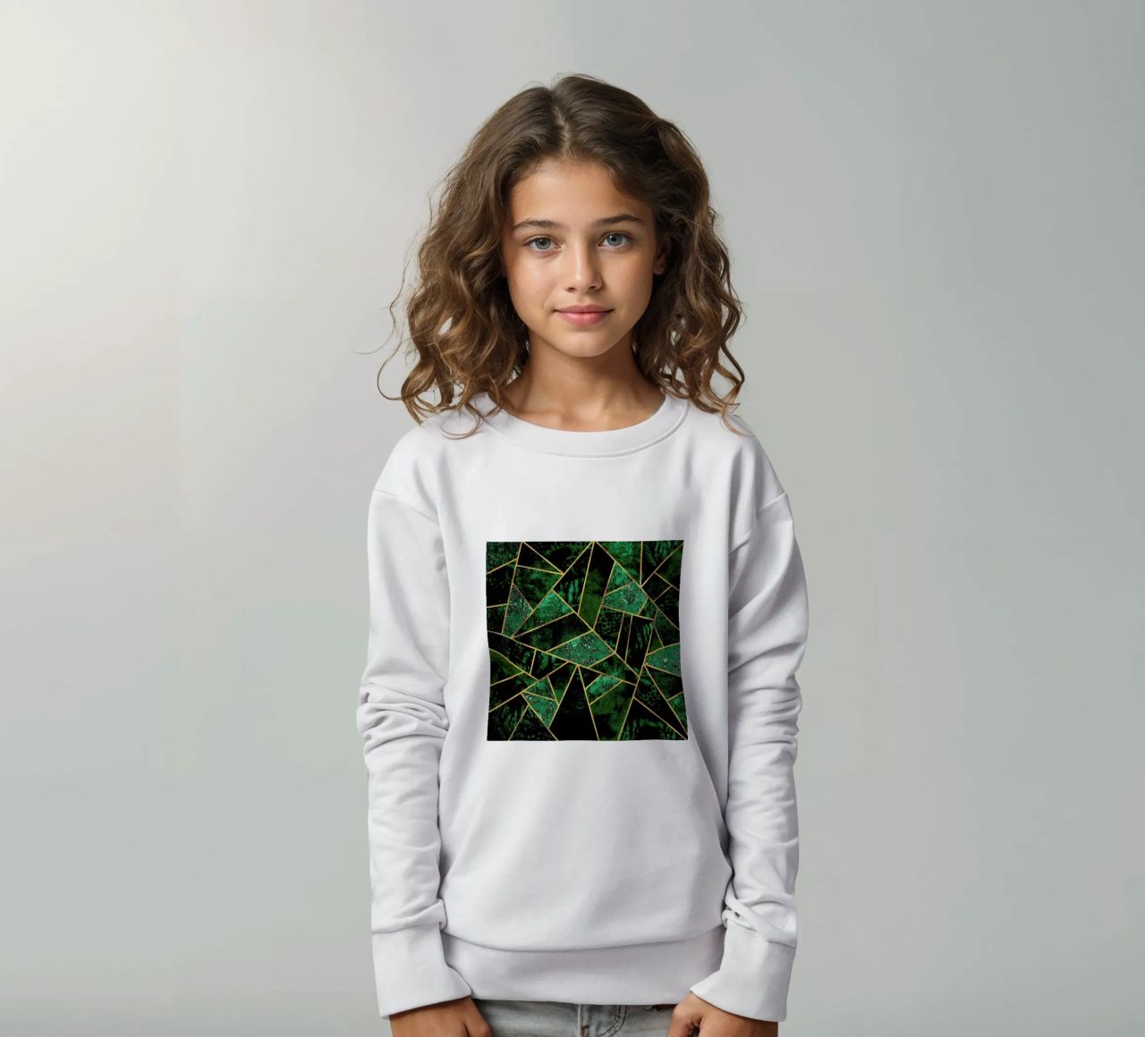 Deep Emerald felpa bambino da Elisabeth Fredriksson
