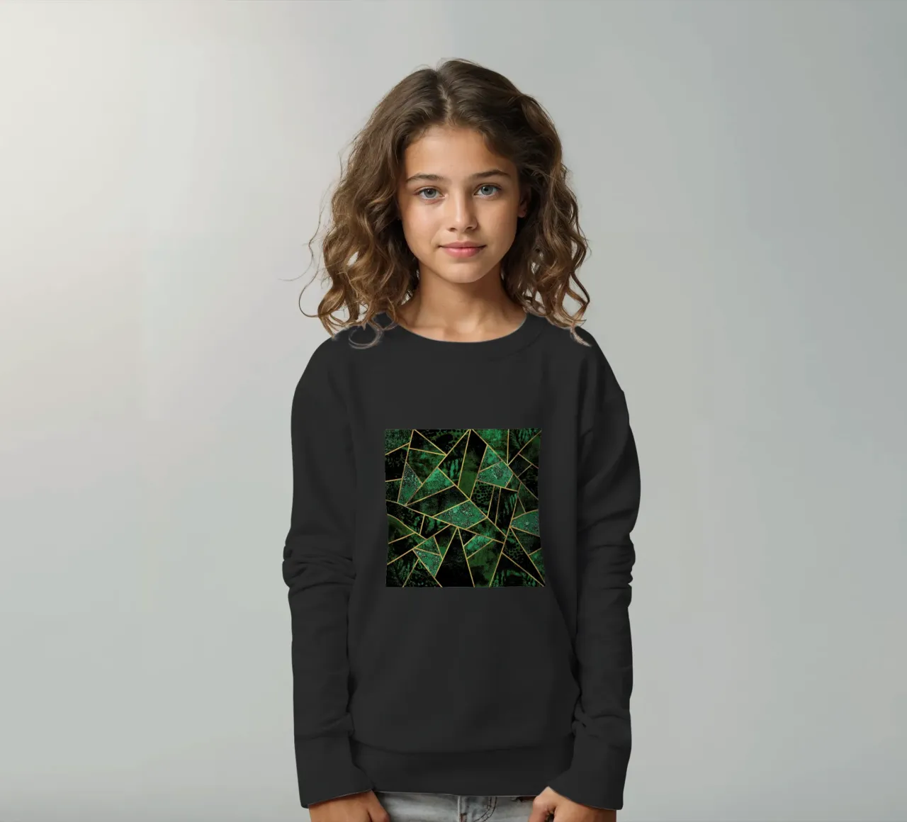 Deep Emerald felpa bambino da Elisabeth Fredriksson