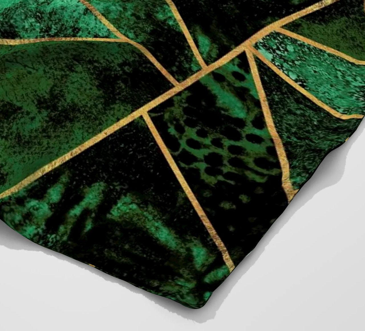 Deep Emerald fleece blanket by Elisabeth Fredriksson