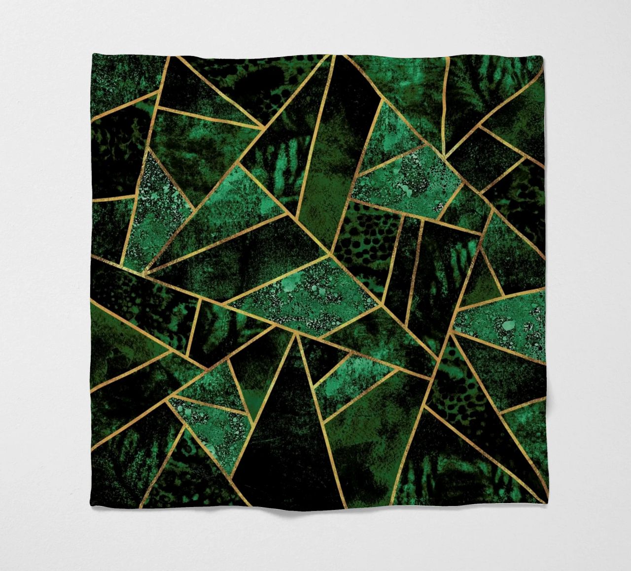 Deep Emerald fleece blanket by Elisabeth Fredriksson