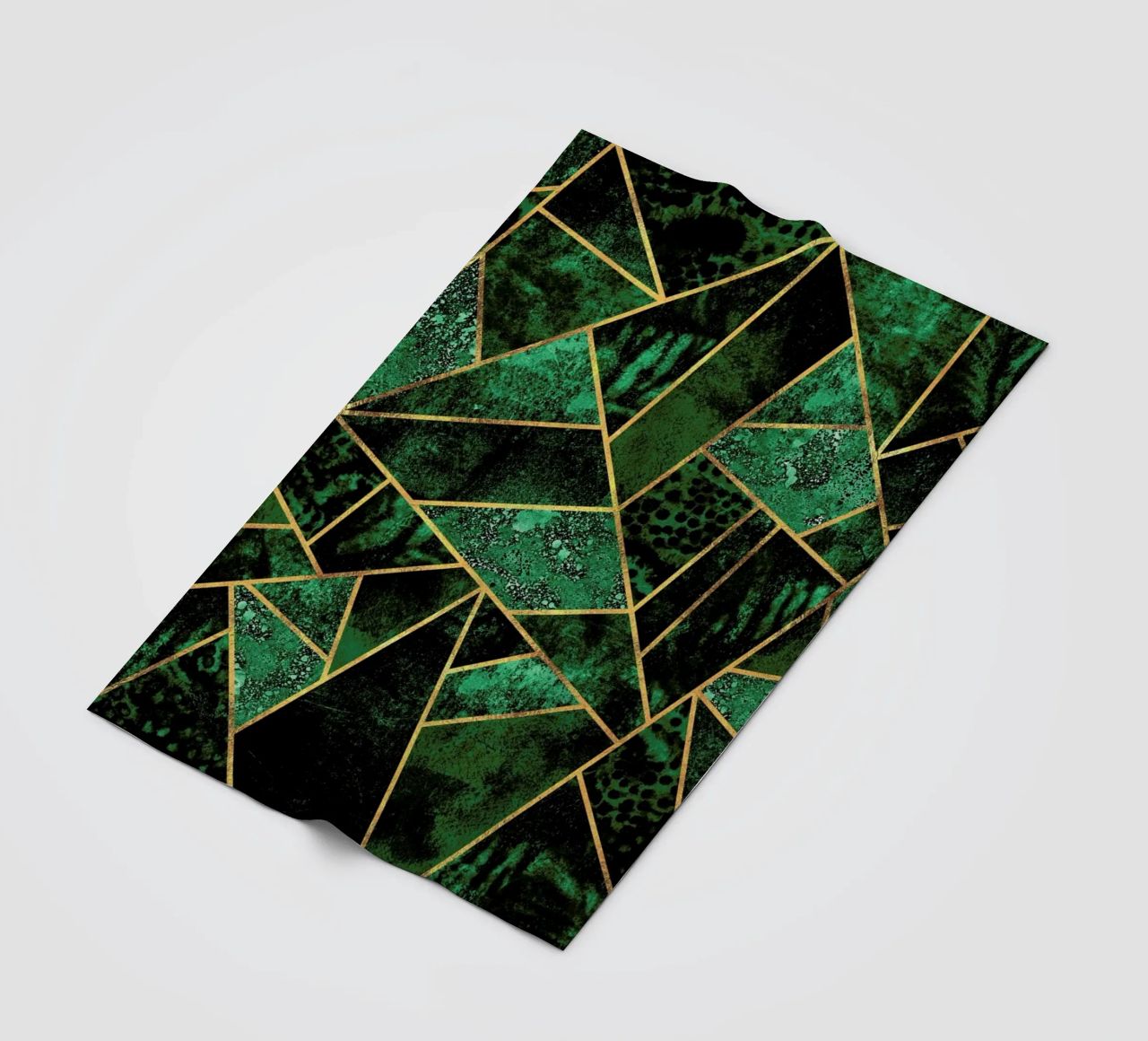 Deep Emerald fleece blanket by Elisabeth Fredriksson