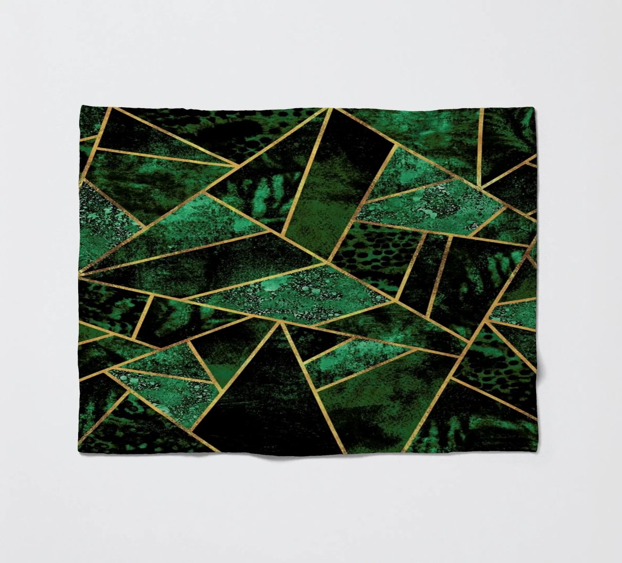 Deep Emerald fleece blanket by Elisabeth Fredriksson