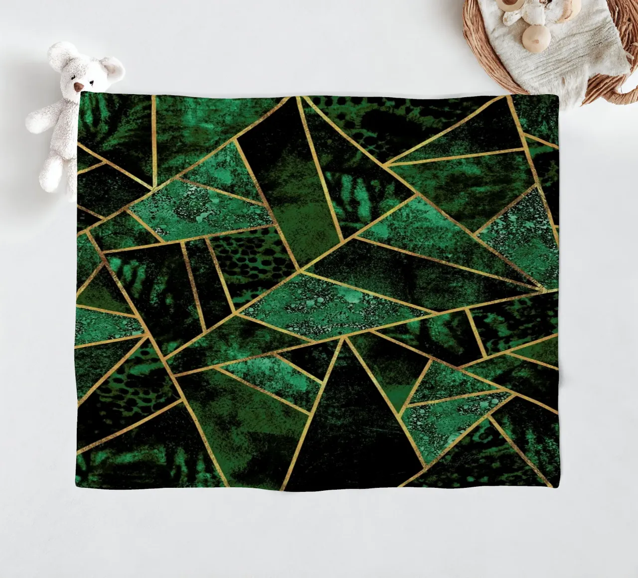Deep Emerald manta de franela de Elisabeth Fredriksson