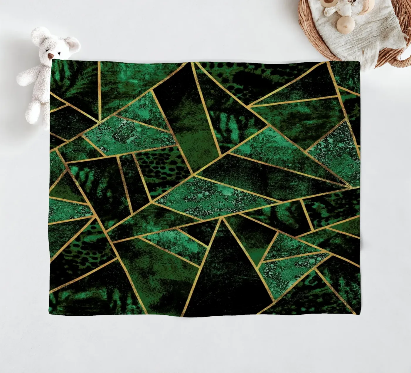 Deep Emerald Fleecedecke von Elisabeth Fredriksson