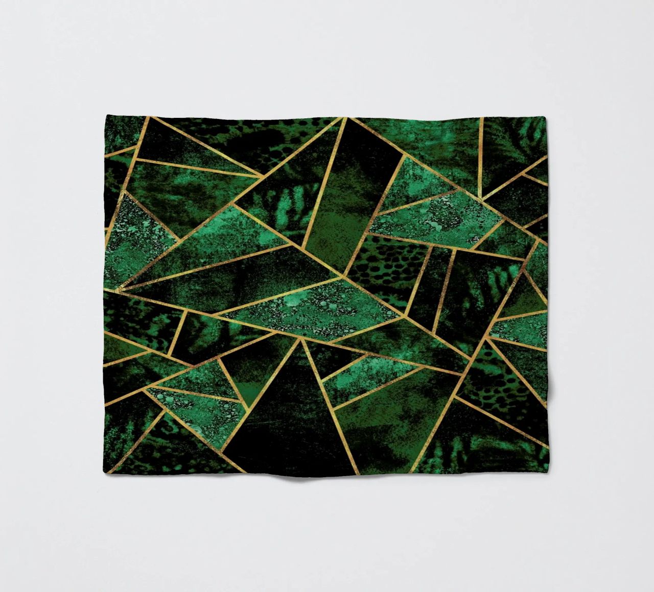 Deep Emerald fleece blanket by Elisabeth Fredriksson