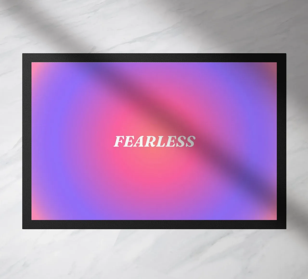 Fearless Aura doormat by Paigaam Studio
