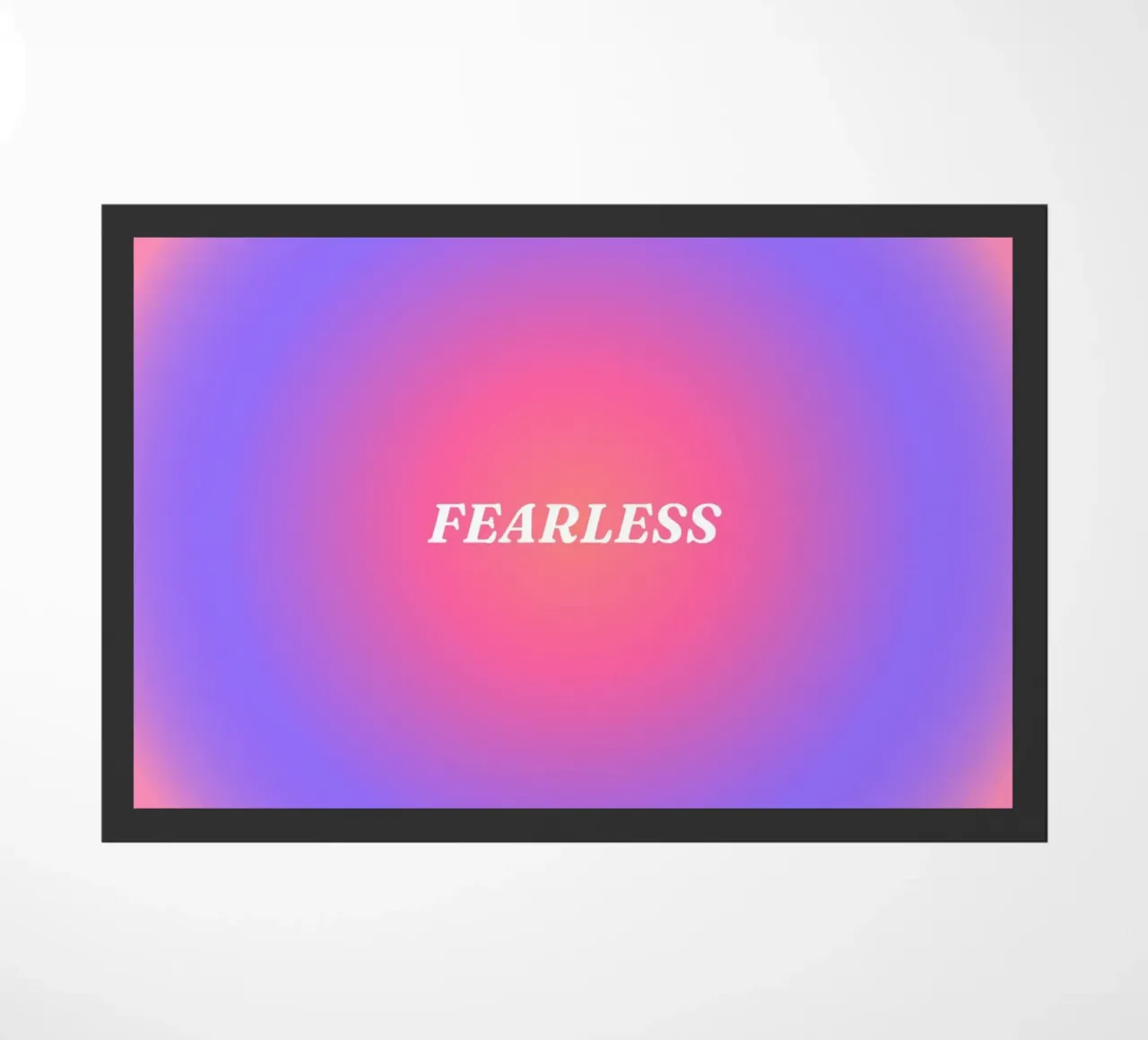 Fearless Aura doormat by Paigaam Studio