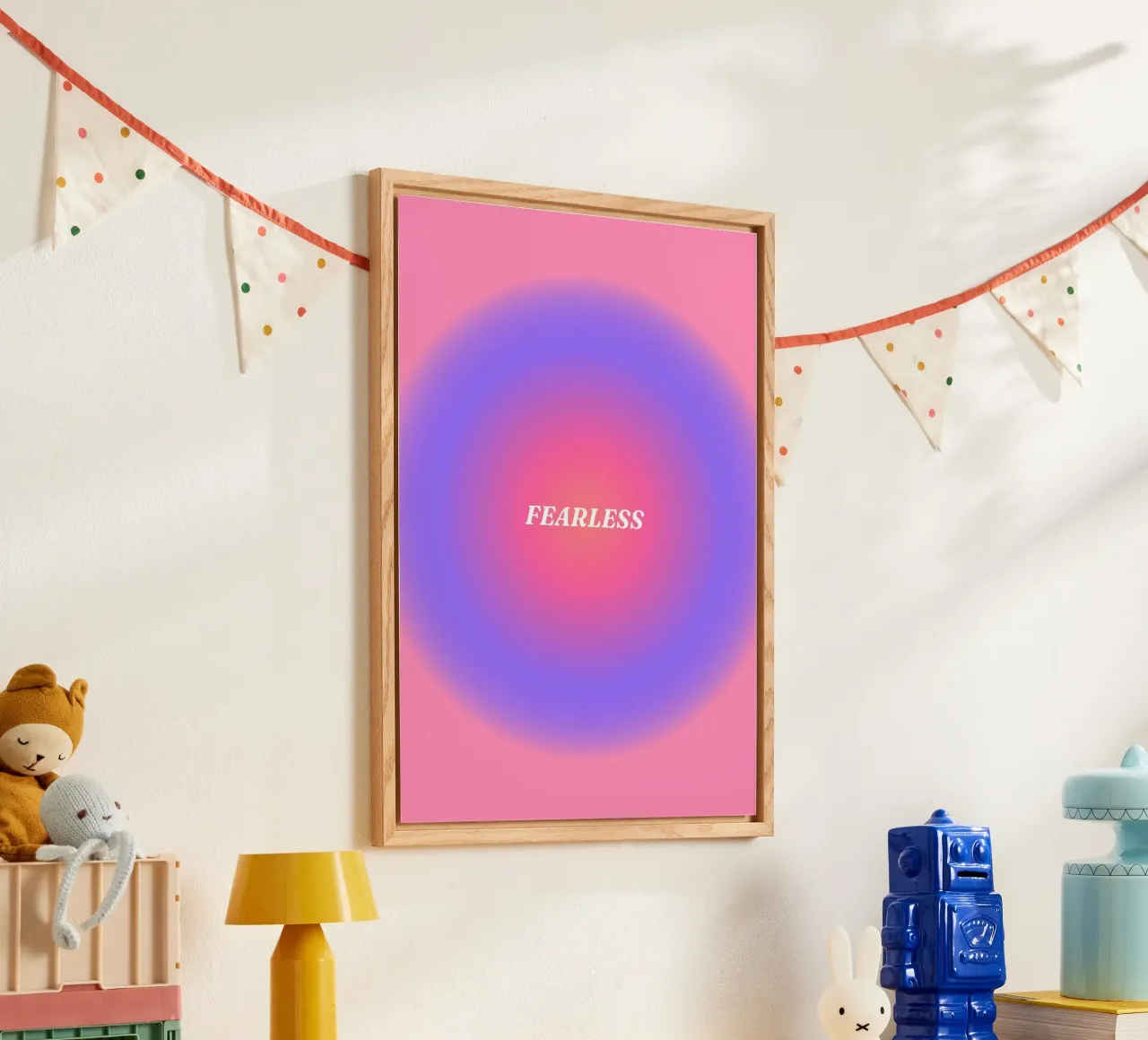 Onverschrokken aura acryl van Paigaam Studio