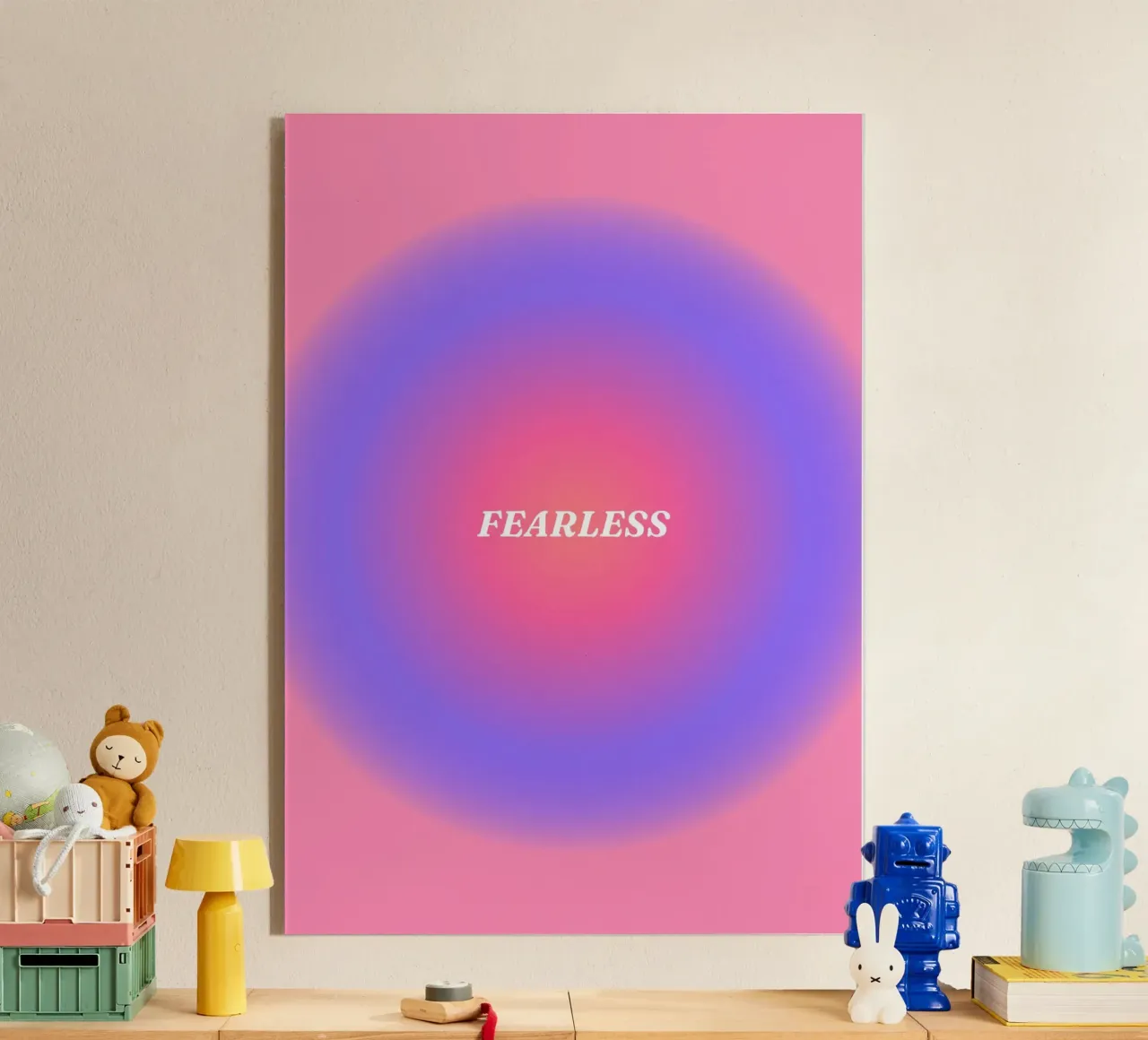 Onverschrokken aura acryl van Paigaam Studio