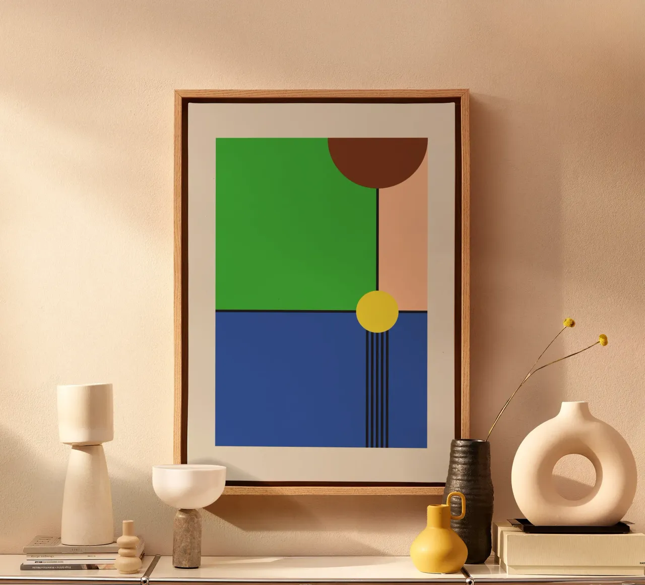 Minimalistisch bedrijf van Luigi canvas met Baklijst van OkleoStudio