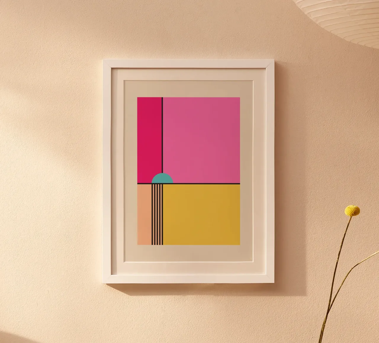 Affiche minimaliste de Princesse Peach hahnemühle by OkleoStudio