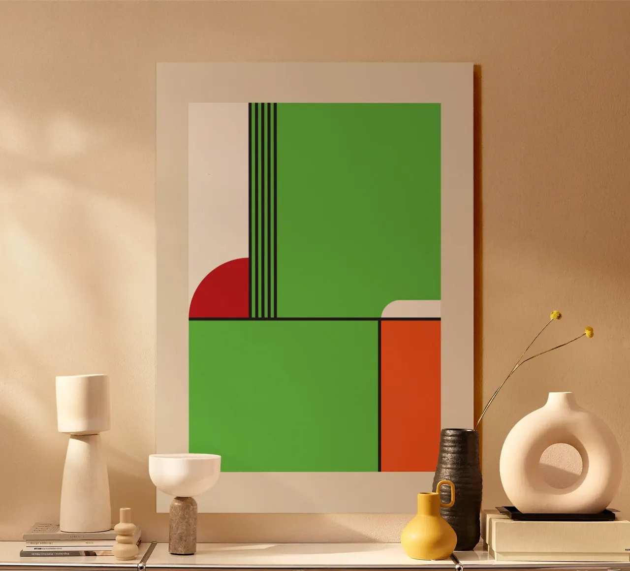 Minimalistisches Poster von Yoshi Acryl-Glas von OkleoStudio
