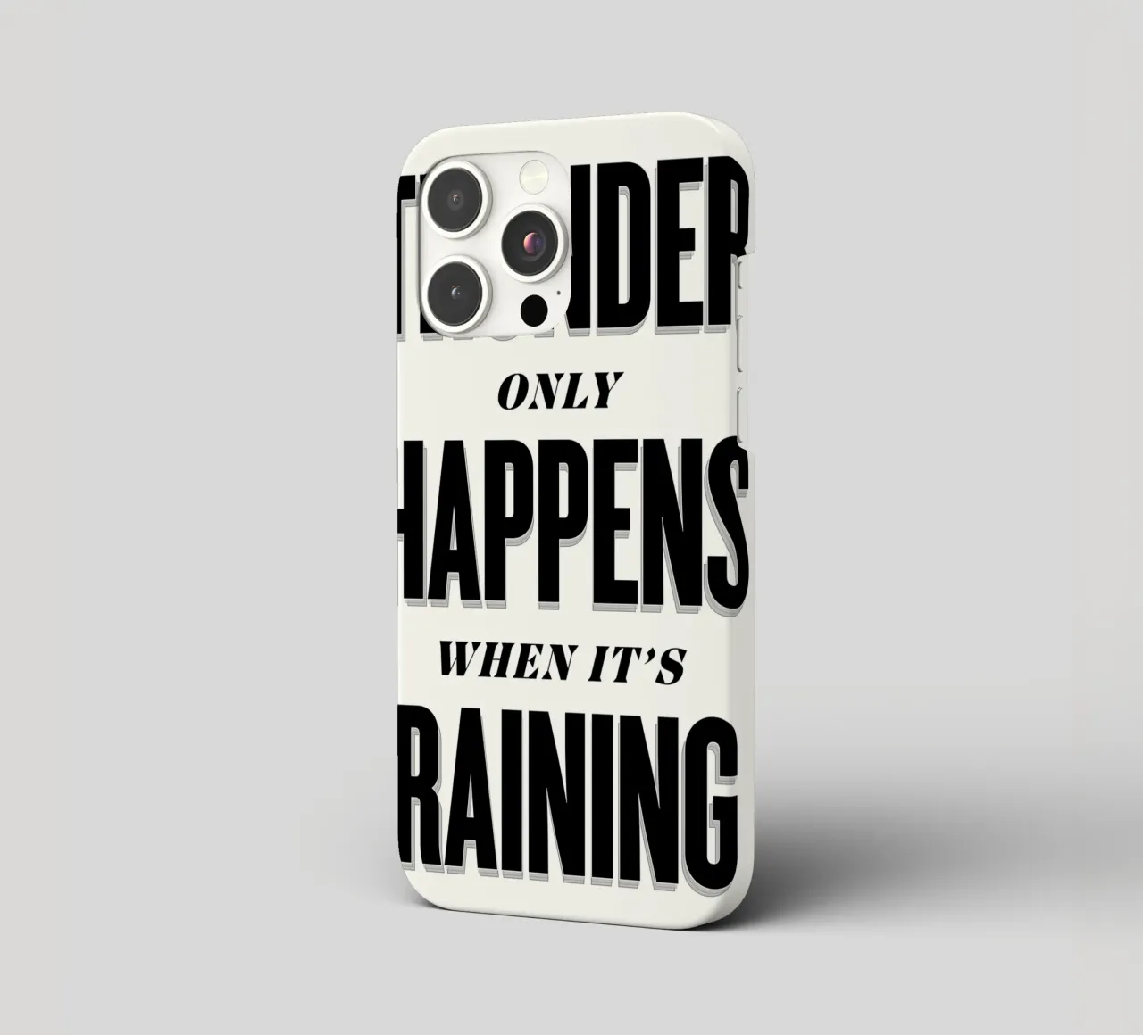 Thunder Only Happens When It's Raining cover iphone da Lolly & Roobs