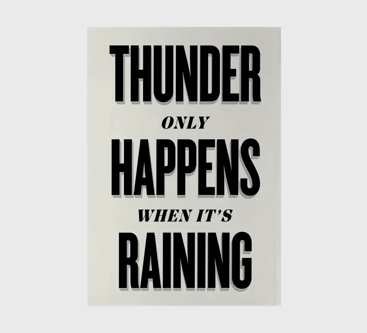 Thunder Only Happens When It's Raining notebook by Lolly & Roobs