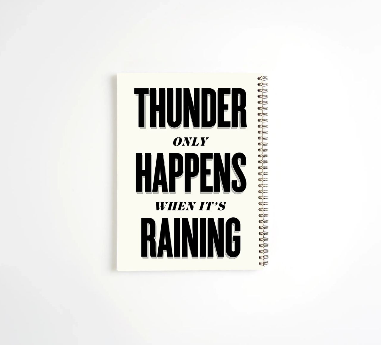 Thunder Only Happens When It's Raining diario ad anelli da Lolly & Roobs