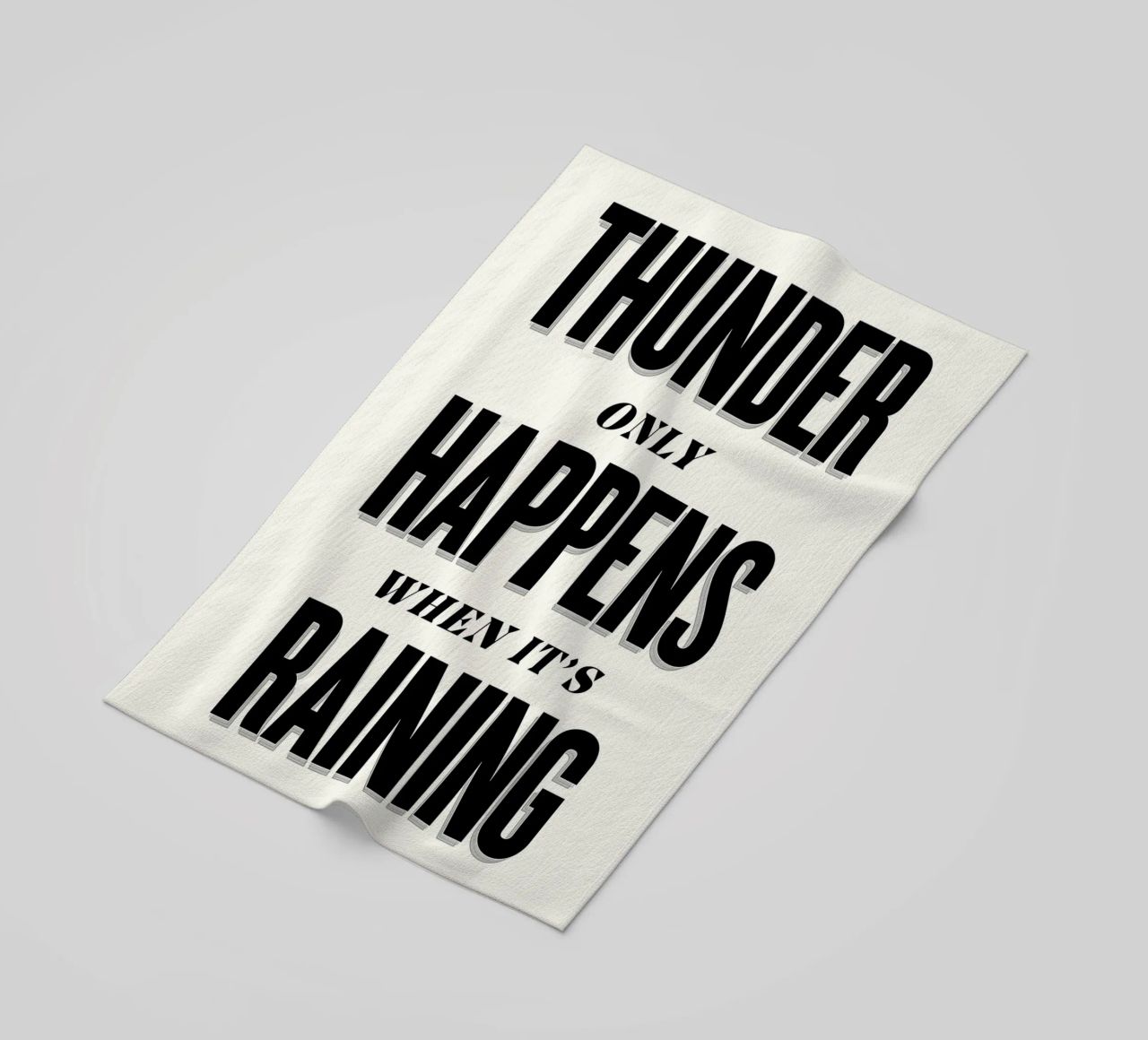Thunder Only Happens When It's Raining telo mare da Lolly & Roobs