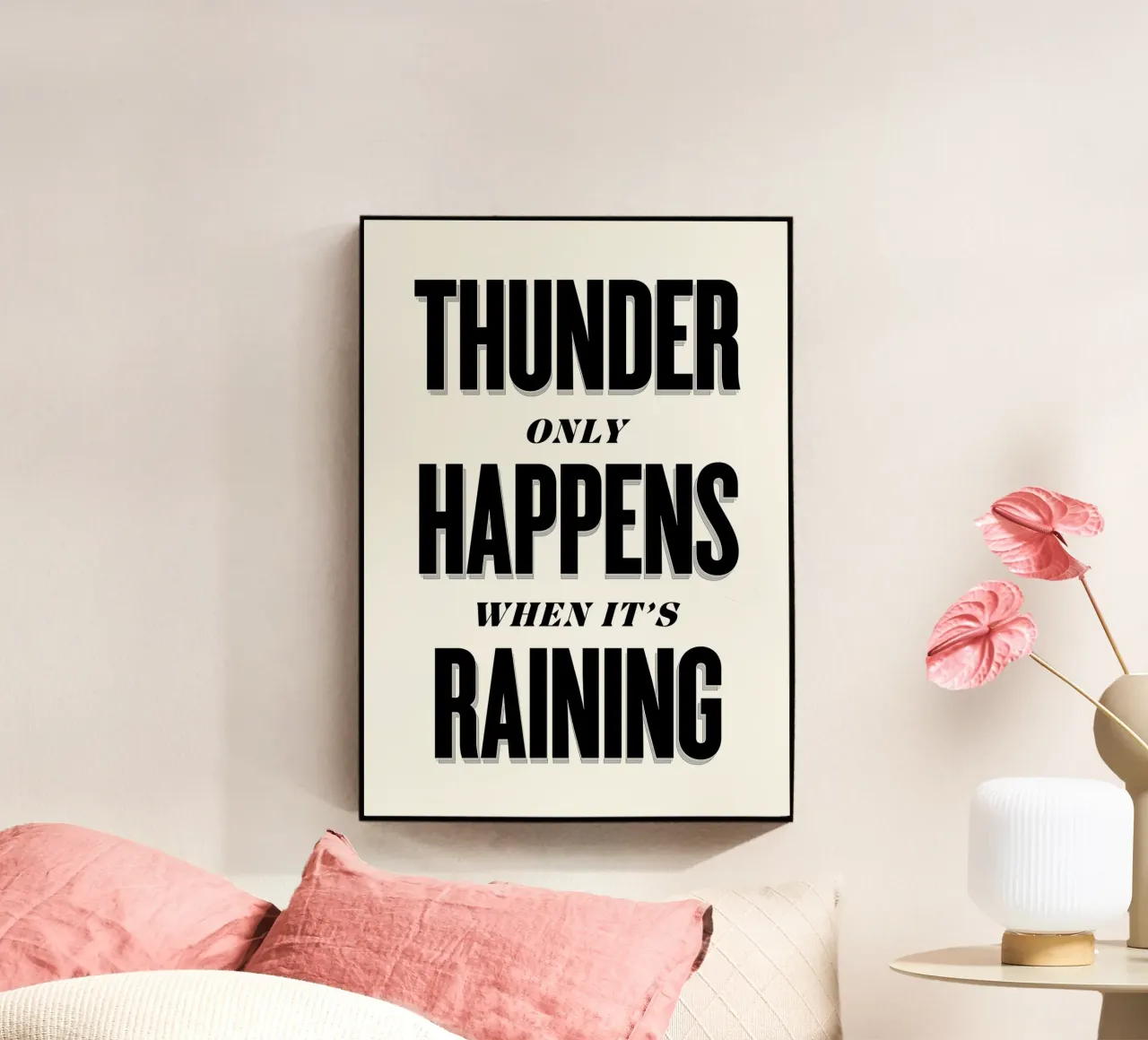 Thunder Only Happens When It's Raining Acryl-Glas von Lolly & Roobs