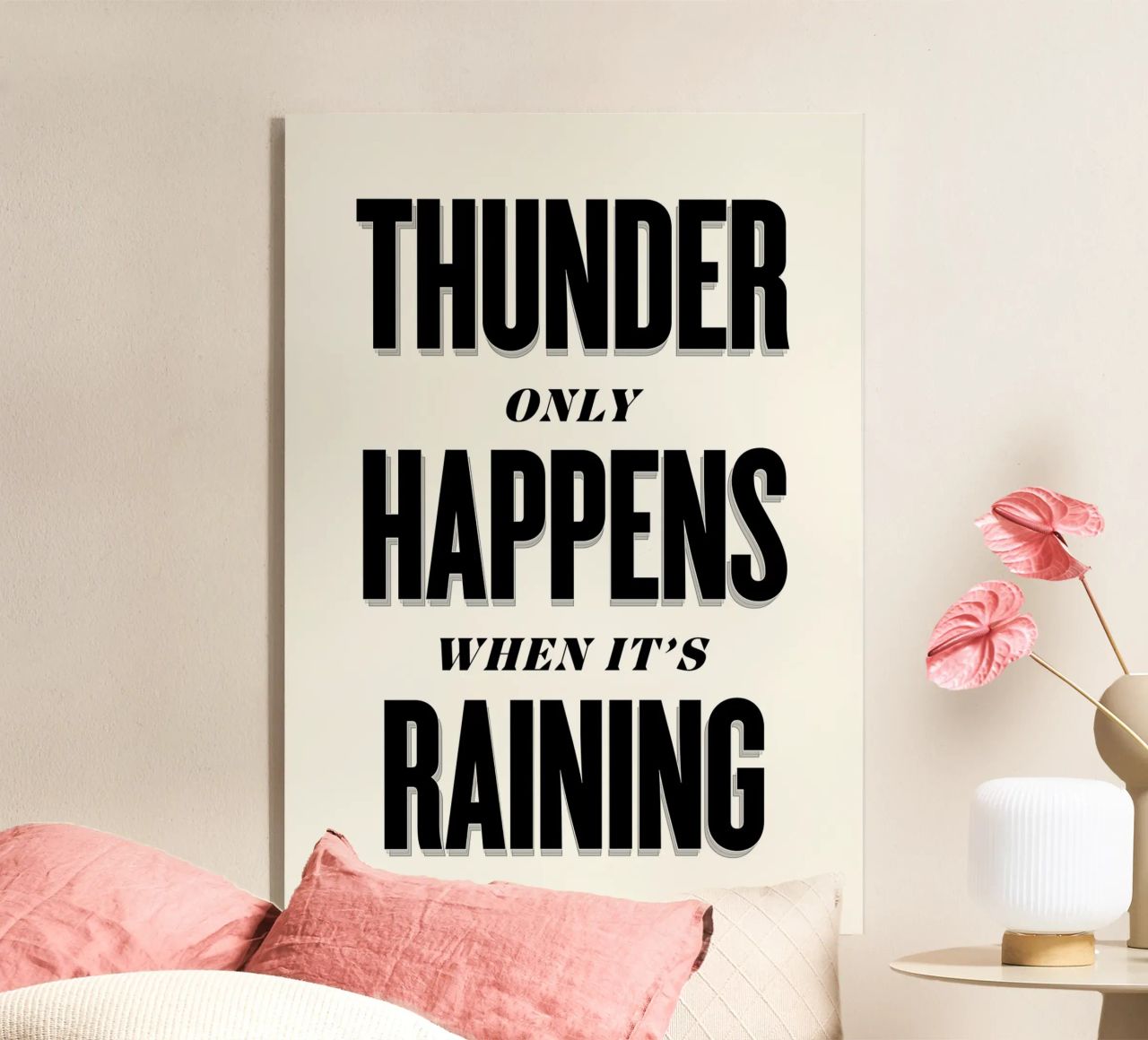Thunder Only Happens When It's Raining plexiglass da Lolly & Roobs
