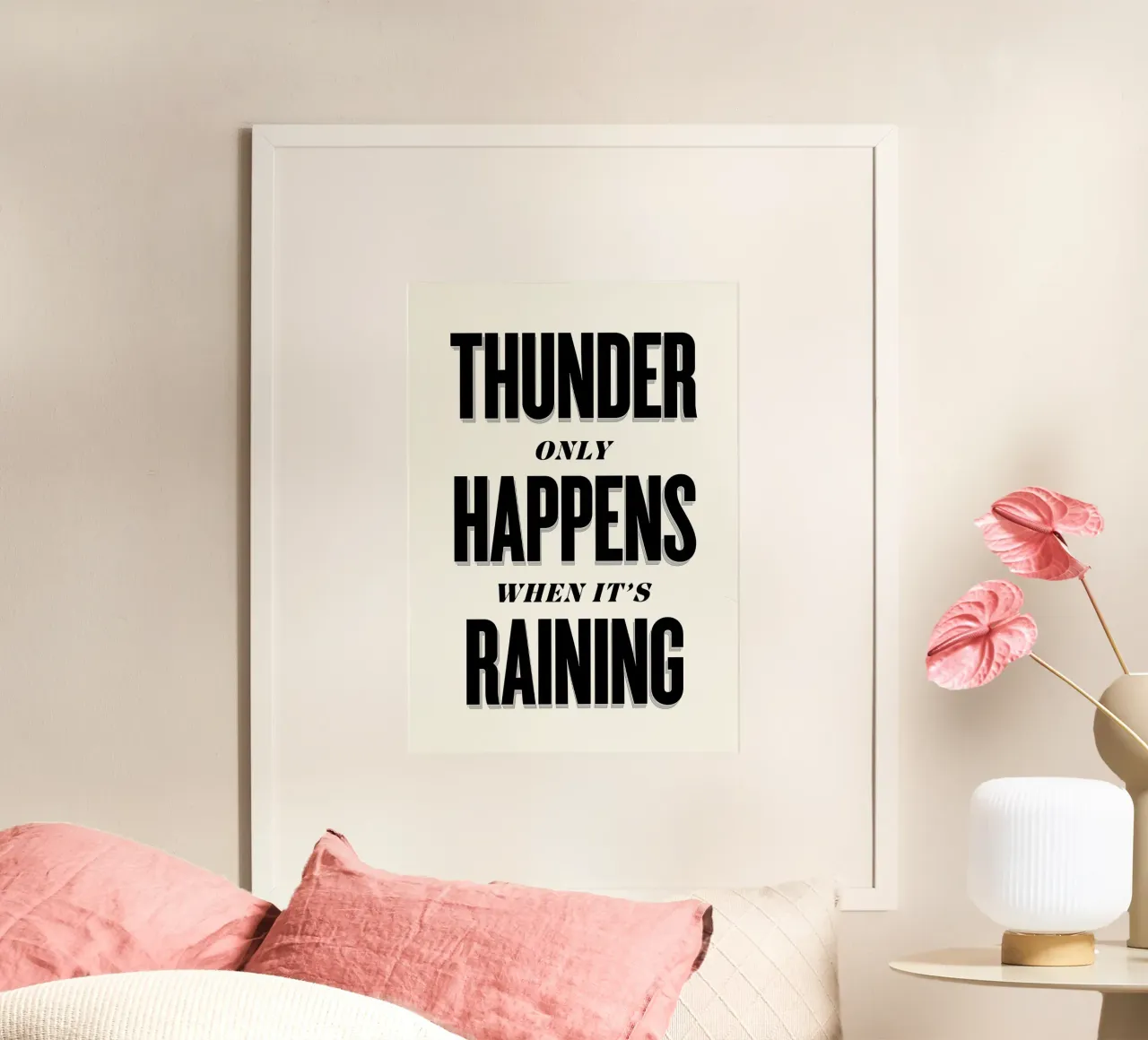 Thunder Only Happens When It's Raining poster da Lolly & Roobs