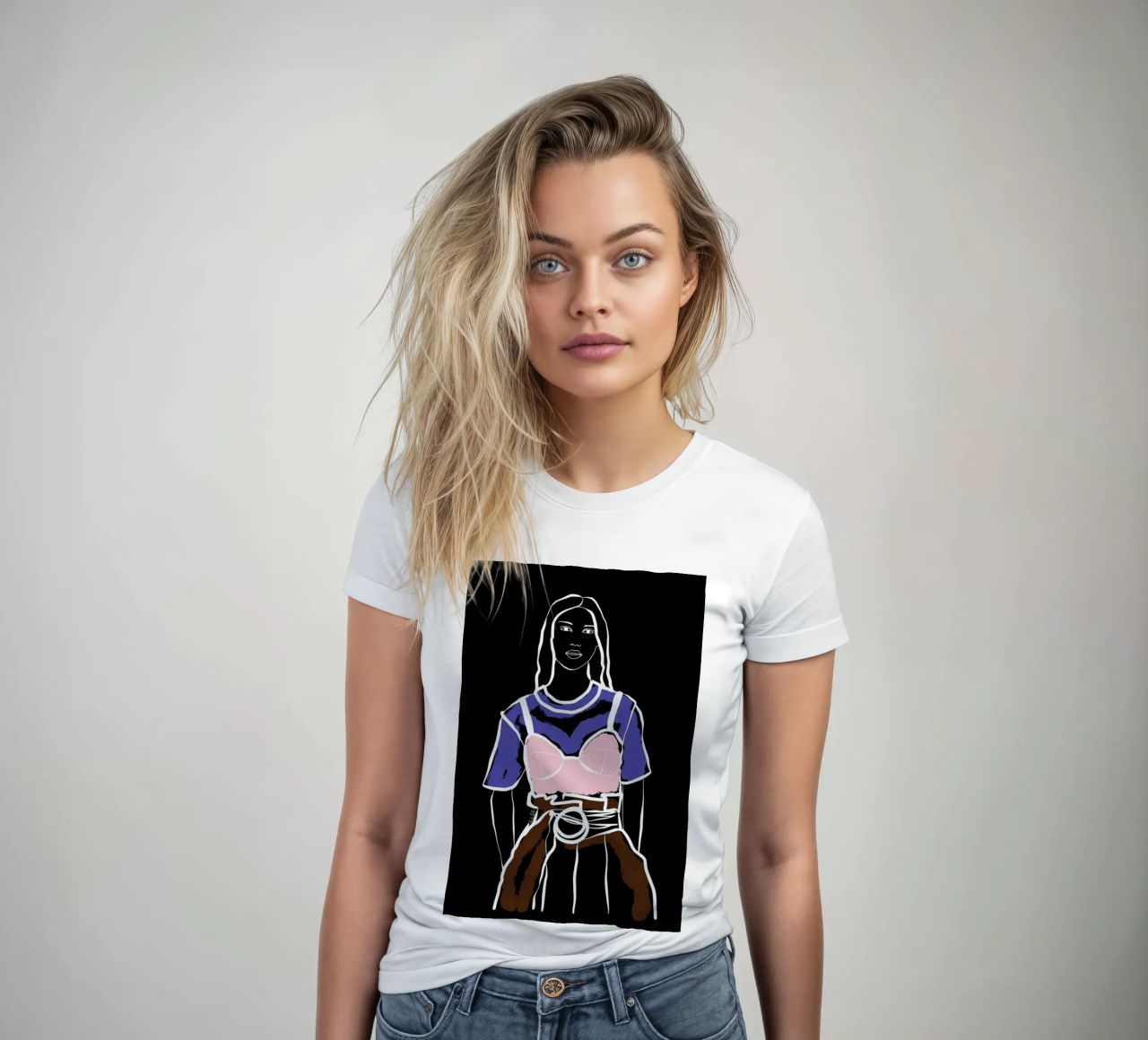 Fashion Girl Frauen T-Shirt von Linda Gobeta