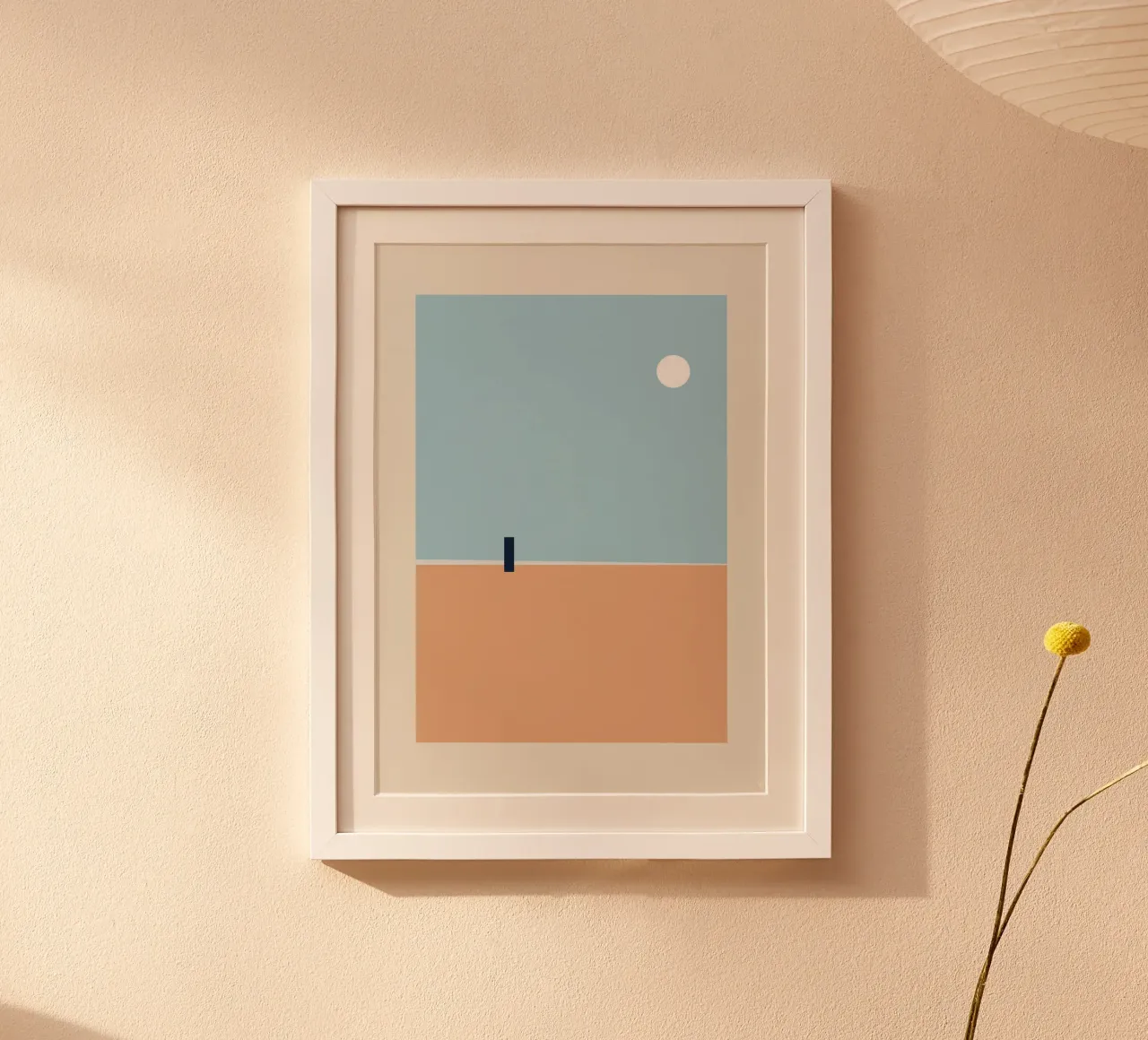 Solitaire Beach poster with aluminum frame by OkleoStudio