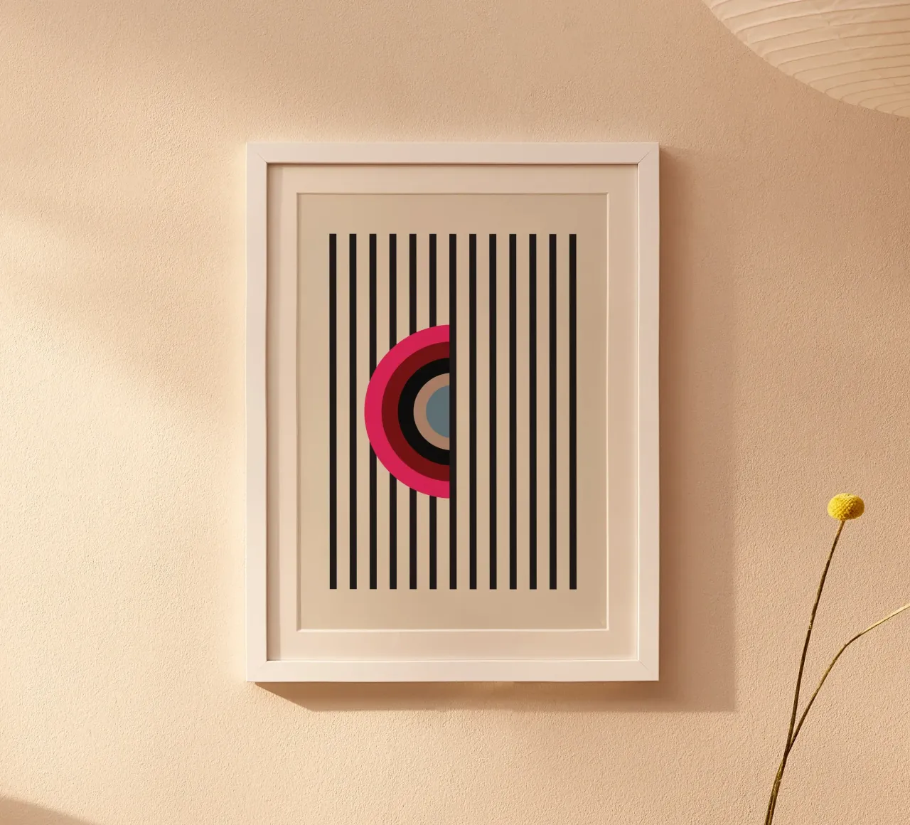 Cible Rose poster con telaio in alluminio da OkleoStudio