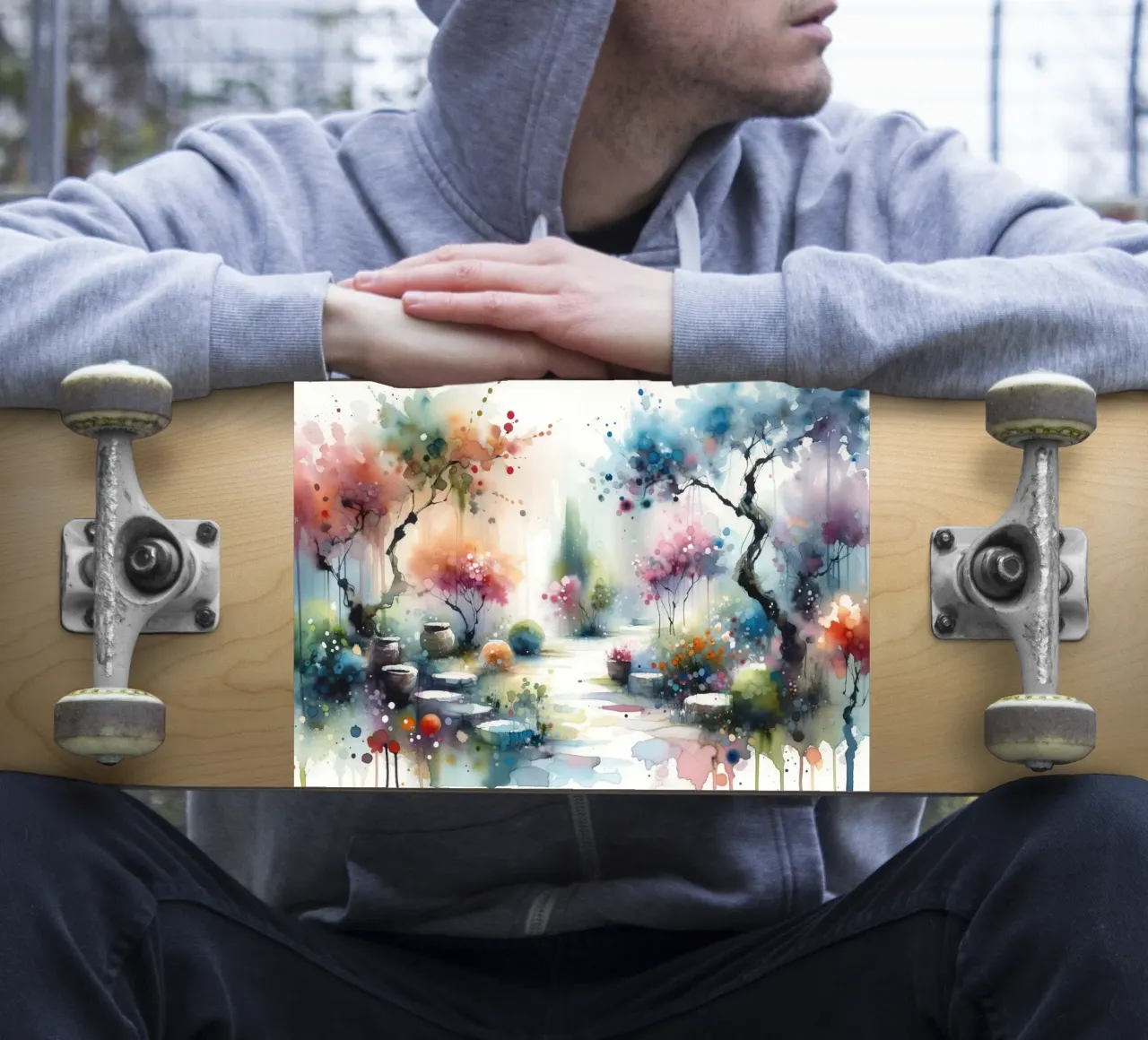 Dreamlike Garden Pathway Scene sticker by Chromatic Fusion Studio