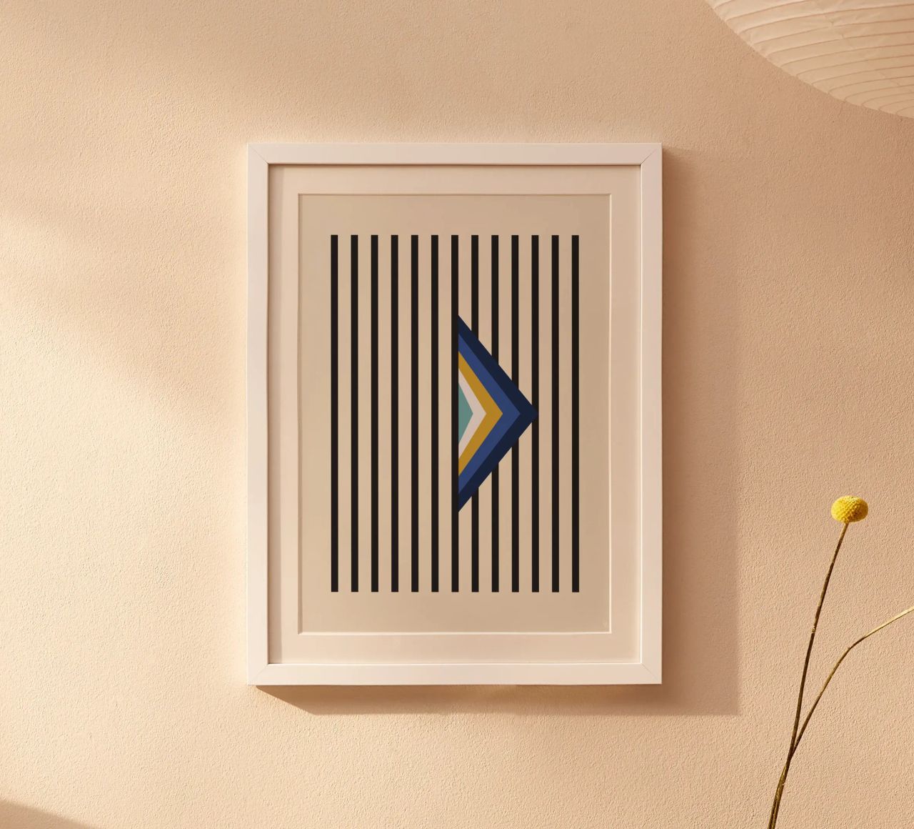 Diamante azul poster con marco de plástico de OkleoStudio