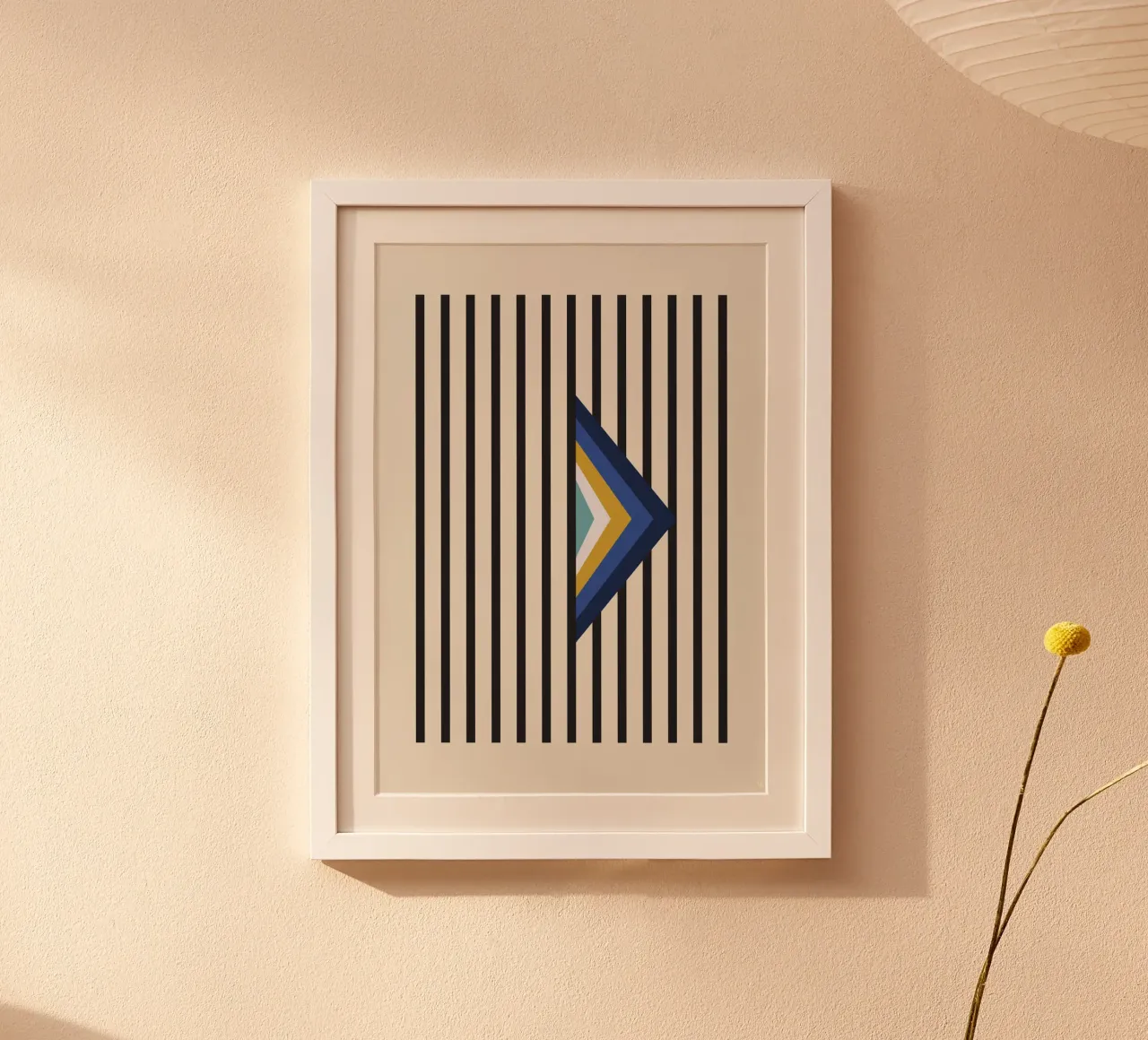 Diamante blu poster con telaio in plastica da OkleoStudio