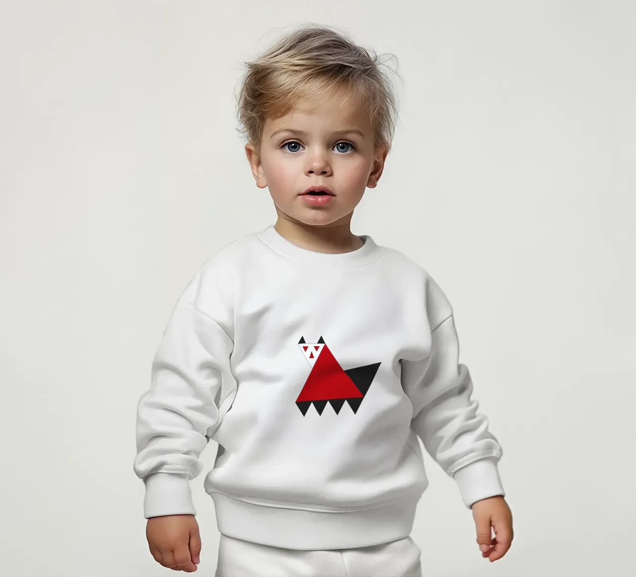 Gatto grafico felpa neonato da fotokunst